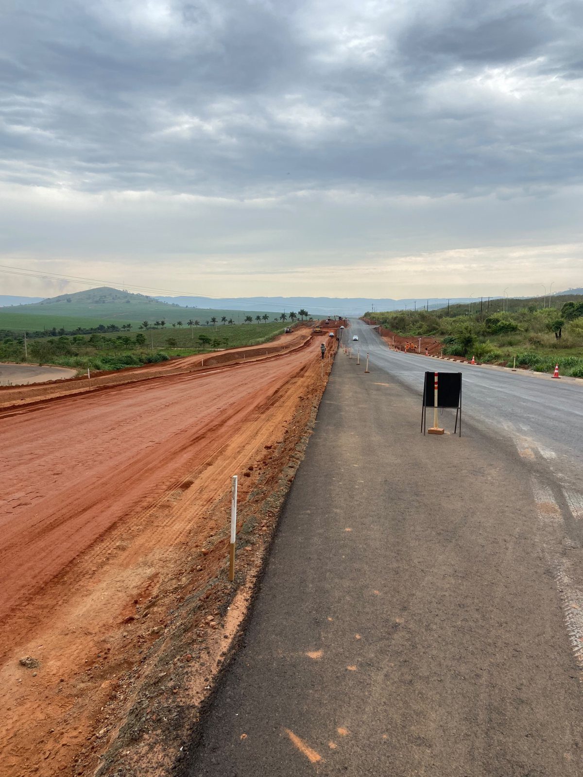 Do projeto ao campo: a topografia da Groma no acesso ao Novo Parque Industrial de Passos